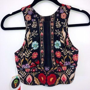 Yoga Democracy Floral Yoga Top (Medium)